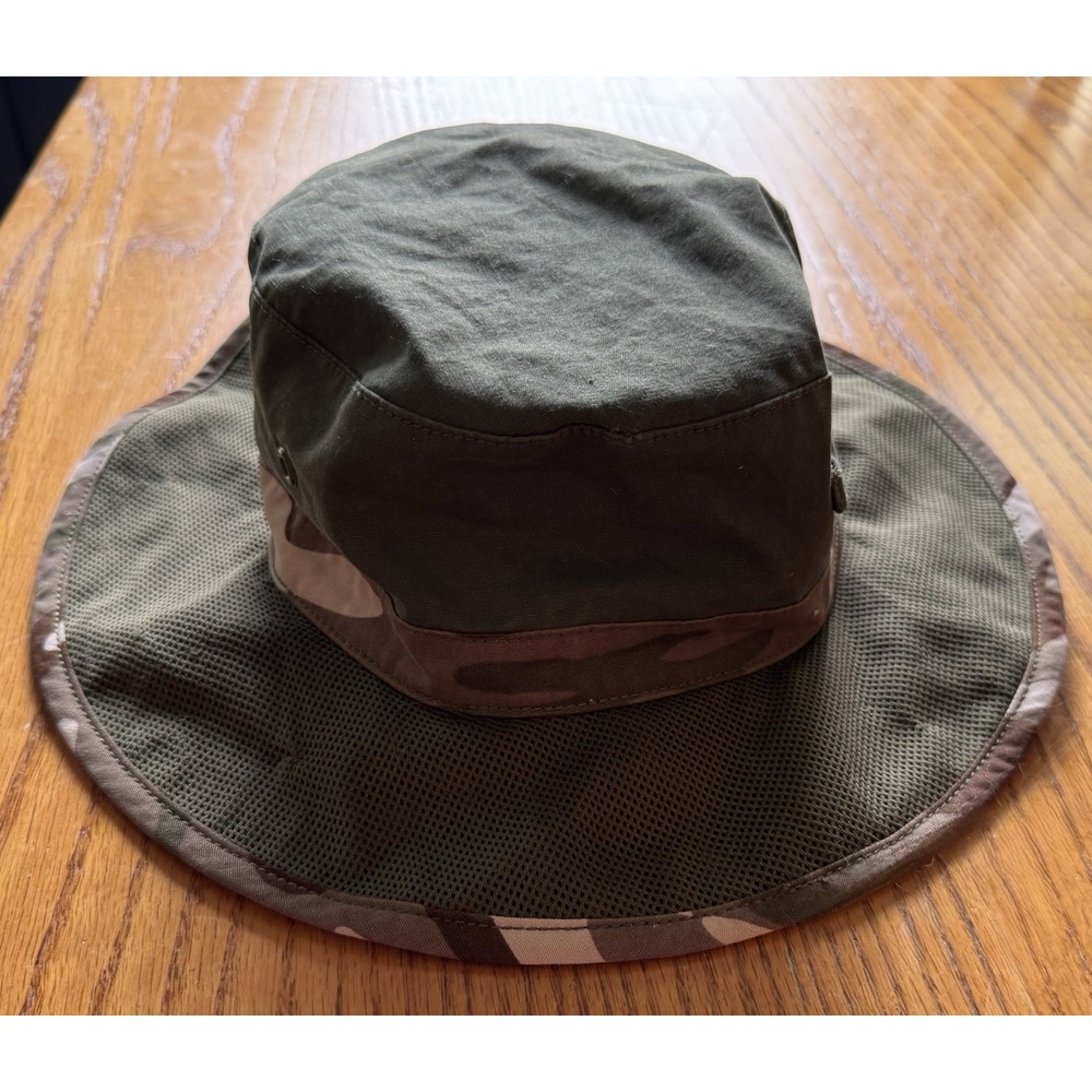 Vintage 2006 Gymboree Bucket Sun Hat Camo Camouflage Green Large‎ / XL Size 8-Up